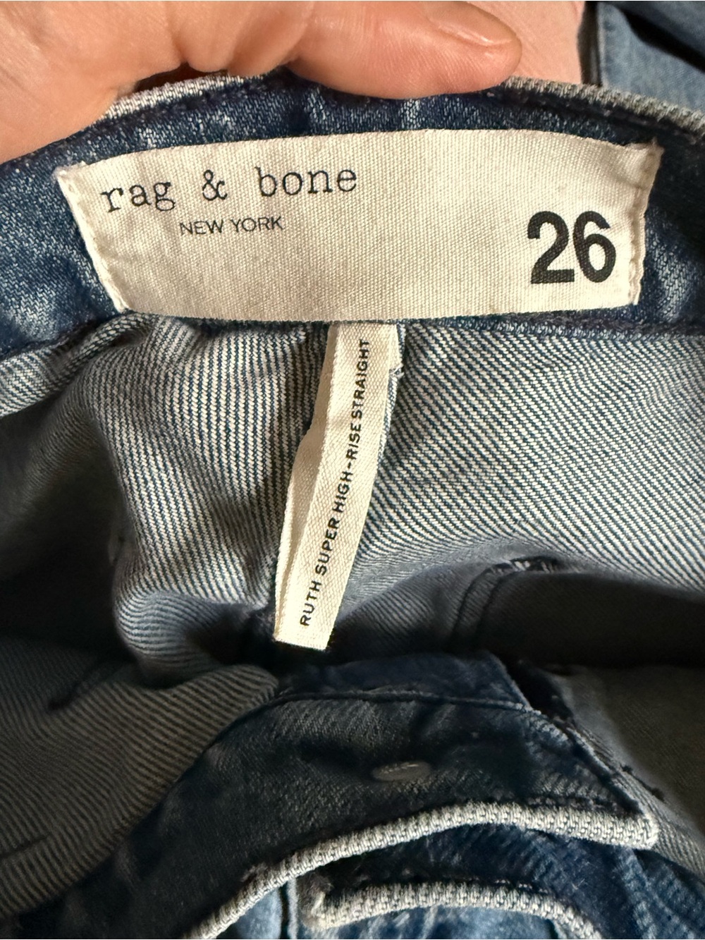 Rag and Bone Ruth Super High Rise Straight - Picture 2 of 4